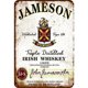 thumbnail image 1 of Placa Metal Vintage Jameson Whisky Barra Pintura Hierro Rectangular 30x40cm, 1 of 9