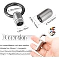 thumbnail image 4 of 1 Pack Micro Keychain Pill Holder, Portable Mini Size Titanium Alloy Pill Box Case, Waterproof & Lightweight Keychain Pill Container for Emergency Out, 4 of 5