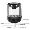 thumbnail image 4 of Langgg Haut-Parleur Bluetooth Portable Haut-Parleur Stéréo Sans Fil avec Lumière LED Colorée et Fente pour Horloge, 4 of 6