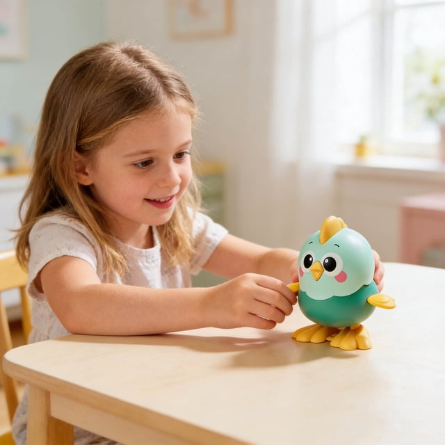 Jouets à Remonter Interactifs Amusants Mignons Poules Sautantes Animaux à Remonter pour Enfants Animaux à Remonter pour Décoration Maison Voyage