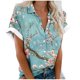 thumbnail image 1 of Mujeres Pantalones Cortos Impresos Blusas de Manga Corta Y Top Regular, Vestido de Moda de Verano Casual para Mujeres, 1 of 5