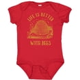 thumbnail image 3 of Inktastic Life's Better With Bees Boys or Girls Baby Bodysuit, 3 of 5