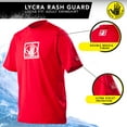 thumbnail image 4 of Body Glove Loose Fit Rash Guard Adult Swimshirt, Red, Adult, Male, S, 4 of 5