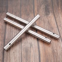 Barbecue Skewers Container Stainless Steel Barbecue Skewer Grilling Sticks Tube Bucket Fork Holder for Camping Home Picnic 5x35cm ( Silver )