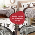 thumbnail image 3 of Comforter 3PC Set Double/Queen Deer In Snowy Forest, 3 of 7