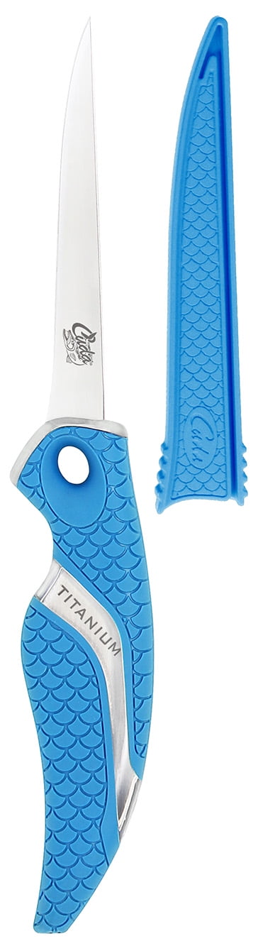 Blue for sale online Cuda 9-Inch Titanium Bonded Flex Fillet Knife 