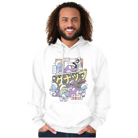Purple Smurfs GNAP Manga Panel Hoodie Sweatshirt Women Men Brisco Brands M