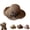 Brown, variant on Glowmicca Hat, French Sun Hat Ruffle, Elegant Woven Straw Sun Hat with Bow, Foldable, Breathable, Beach & Travel Hats