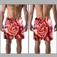 thumbnail image 3 of luoweisi Men's Beach Shorts Quick Dry Swim Trunks with Mesh Lining Art Flowers XL, 3 of 5