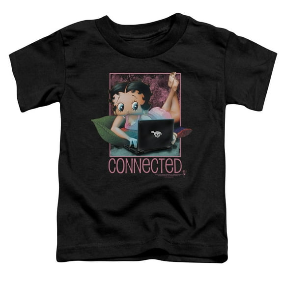 Betty Boop Connected S/S Toddler T-Shirt Black