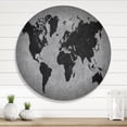 thumbnail image 2 of Designart 'Ancient World Map IX' Vintage Circle Metal Wall Art 11x11 - Disc of 11, 2 of 5