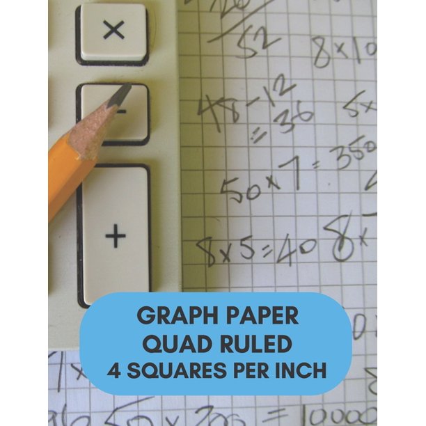 Graph Paper Quad Ruled 4 Squares Per Inch Composition Notebook 4x4