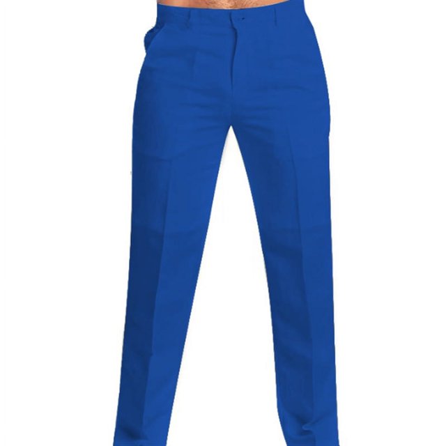 Men‘s Spring and Summer New Solid Color Linen Slant Pocket Loose Casual Trousers