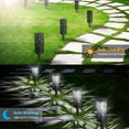thumbnail image 4 of 6 Packs Solar Outdoor Lights Waterproof Solar Pathway Lights Automatic Solar Walkway Lights Powered LED Landscape Lanterns Decorative for Patio Path Lawn Yard Driveway, 4 of 6