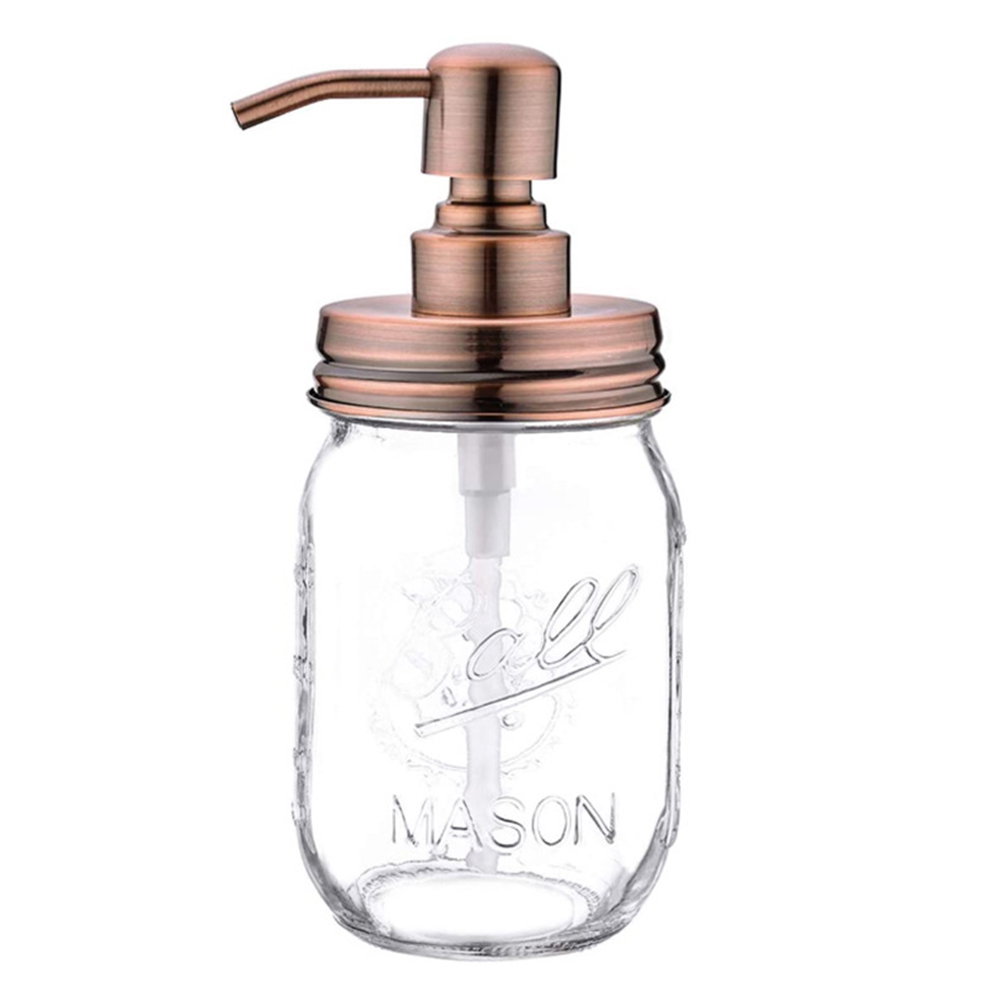AIHOME Mason Jar Soap Dispenser Stainless Steel Liquid Soap Pumps for