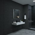 thumbnail image 3 of Wall Mirror 30" x 36" Rectangular Rounded Corner Mirror Aluminum Framed Vanity Mirror for Make up, 3 of 13