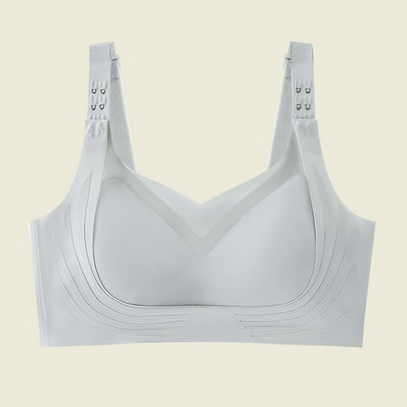 Wireless Women s Bra Underwear Women S Wide Straps Without Ring Gathered To Collect Side Breasts Large Size Tank Top Non Marking Bra  Women s Bra L