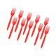 thumbnail image 2 of 10 piezas de vajilla desechable para fiestas de Halloween, color rojo, para cenas y bodas Tenedores, 2 of 8