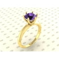 thumbnail image 2 of Purple Amethyst Solitaire Engagement Ring for Women, Girls Women Jewelry Birthday Mother's Day Gifts., 2 of 3