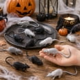 thumbnail image 3 of Izexuh 10 Pack Fake Rat Props, Halloween Prank Decor, Realistic Rubber Mice with Lifelike Details, Versatile Spooky Props for Themed Events, and Indoor Display, 3 of 7