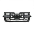 thumbnail image 2 of AMERICAN MODIFIED Front Armor Grille W/Emblem HolderMatte Black For 2019-2021 Chevy Silverado 1500 WT Custom, 2 of 5
