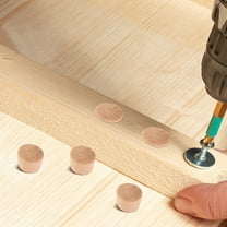 Soimiss 50pcs Carpenter Bee Wood Plugs Khaki Wood Drill Holes Cover DIY Enthusiasts