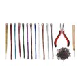 thumbnail image 2 of Hilo De Pelo Trenzado Colorido, Colores Brillantes, 12 Piezas De Hilo Para Envolver El Cabello, Multifuncional De Alta Resistencia Con Ganchillo Para Trenzado De Rastas, 2 of 7