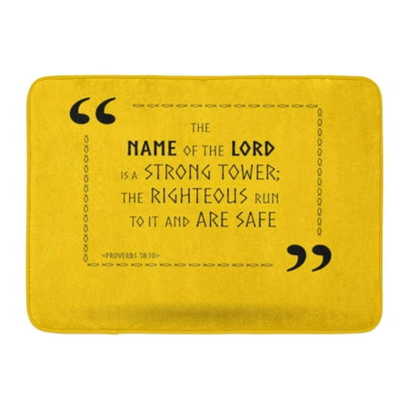 GODPOK Biblical Best Bible Quotes About The Power of Lord Holy Scripture Sayings for Study Flashcards Religion Rug Doormat Bath Mat 23.6x15.7 (Best Mcat Study Materials)