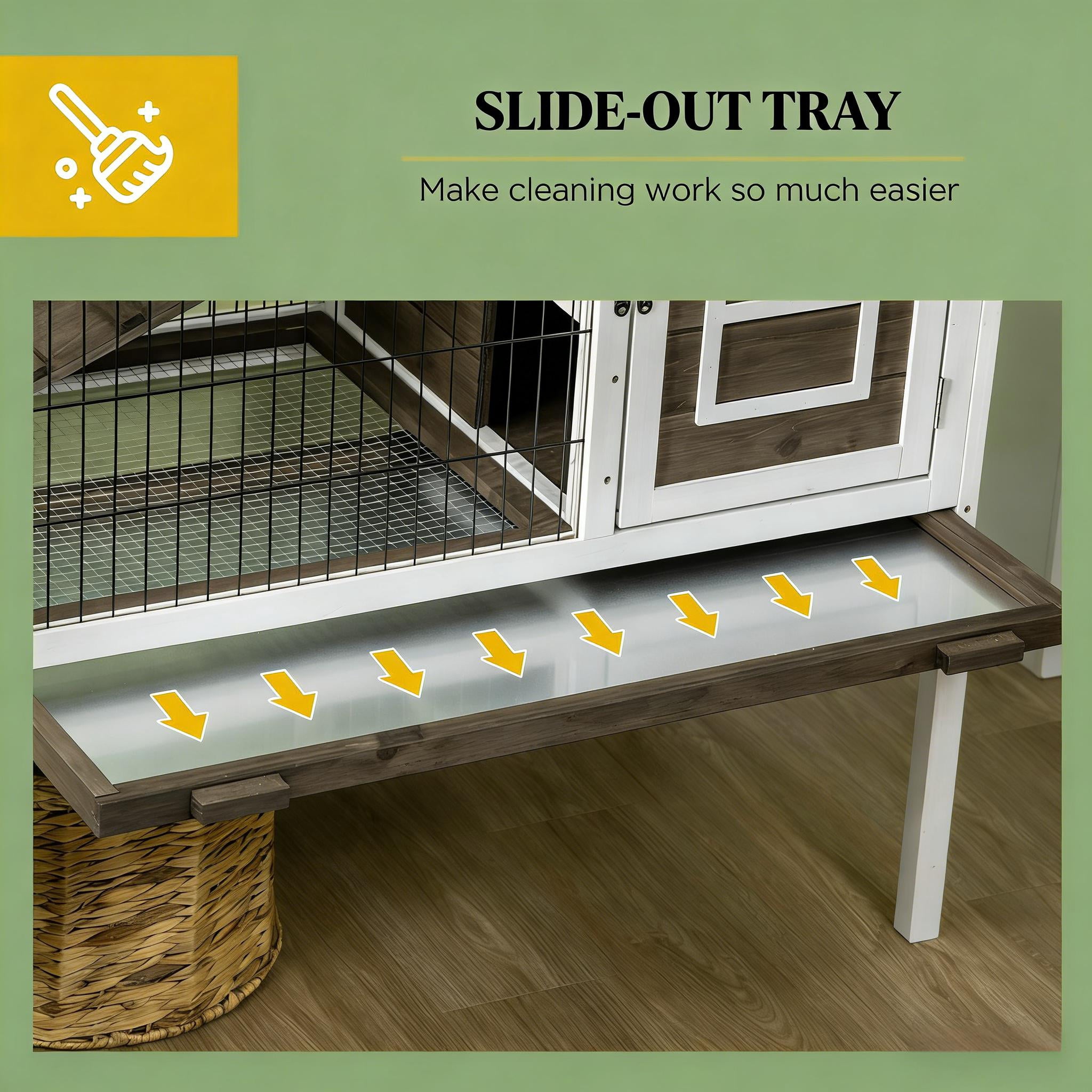 Spacious Pet House, Wood Rabbit Hutch