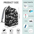 thumbnail image 5 of Cute Dinosaur Pattern Backpack for School,Cute School Bag,Schoolbag with Adjustable Shoulder Straps & Padded Back,15.7"x11.8"x5.5", 5 of 5
