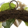 thumbnail image 7 of Northlight Bunny and Bows Floral Easter Wreath - 22" - Green and Beige - Unlit, 7 of 7