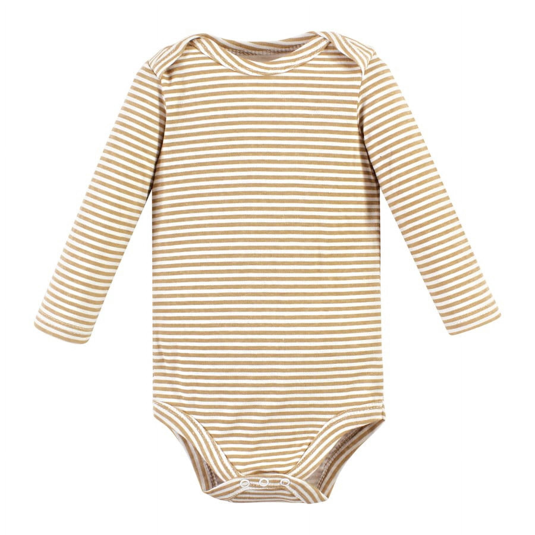 Hudson Baby Cotton Long-Sleeve Bodysuits, 5-Pack, Newborn- 24 Months