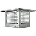 thumbnail image 1 of KFFKFF Capuchon de Cheminée, 13 x 9 Pouces, Acier Inoxydable 304, Stable et Utile, Installation Simple, Compatible avec Tuyaux de Cheminée Externes et Carreaux de Cheminée en Argile, Argent, 1 of 9