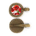 thumbnail image 1 of Flores de pétalos de amapola roja pintura fruta Broche broche broche broche broche broche, 1 of 3