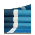 thumbnail image 6 of Unique Loom Outdoor Striped Collection Area Rug - Dash (2' 7" x 10' Runner Blue/Navy Blue), 6 of 9