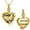 Gold/Rainbow, variant on Stainless Steel Butterfly Crystal Heart Urn Pendant Memory Necklace for Cremation Ashes Keepsake Memorial Jewelry