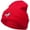 Red, variant on Ice Skate Embroidered 12 Inch Long Beanie - Red OSFM