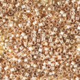 thumbnail image 2 of Miyuki Delica Seed Beads – Size 11/0 (1.6 mm), DB0907, Sparkling Light Bronze-Lined Crystal, 7.2 g, Approx. 1440 Beads, 2 of 7