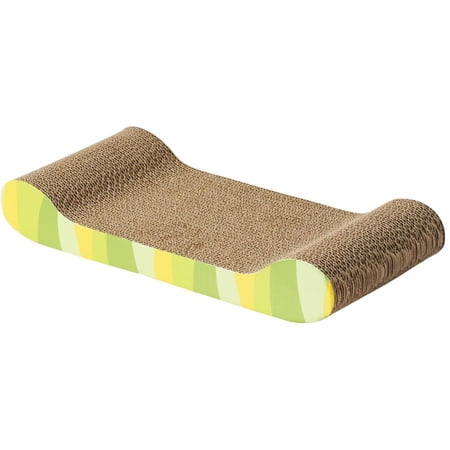 Catit Style Scratcher with Catnip Jungle-Stripe Lounge Cat Scratching Pad