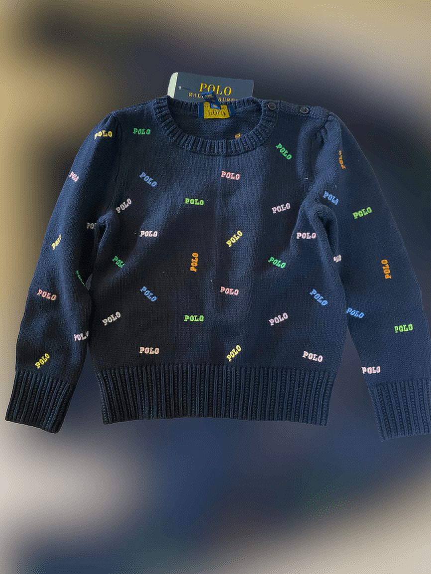 Polo Ralph Lauren AVIATOR NAVY Jersey Quarter-Zip Pullover Sweater 