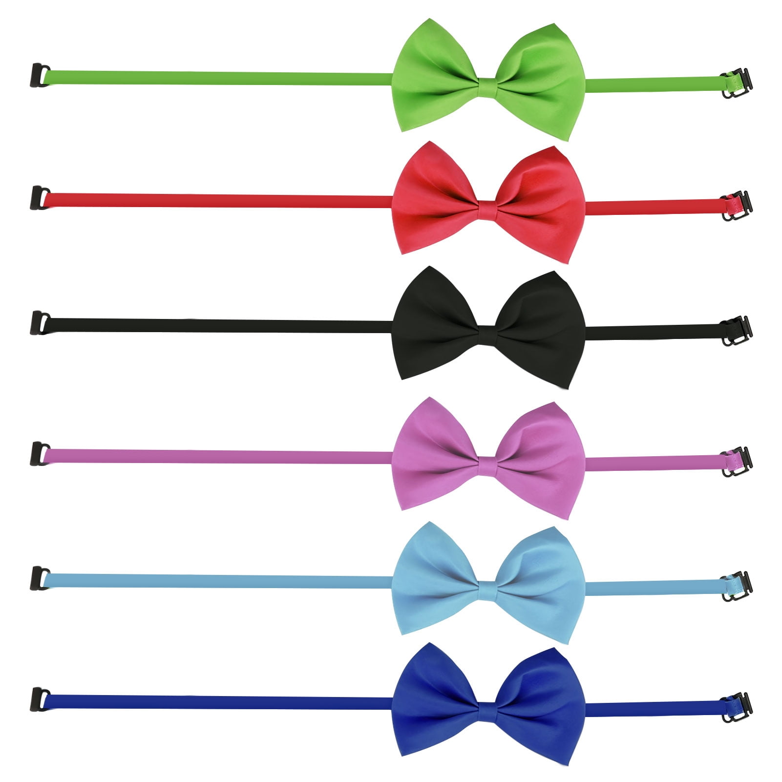 50 Pack Mix Colors Pet Grooming Accessories Rabbit Cat Dog Bow Tie Adjustable Bowtie Multicolor Polyester