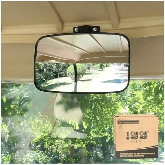 Universal Adjustable Golf Cart Convex Rear View Mirror for EZGO, Yamaha, Club Car