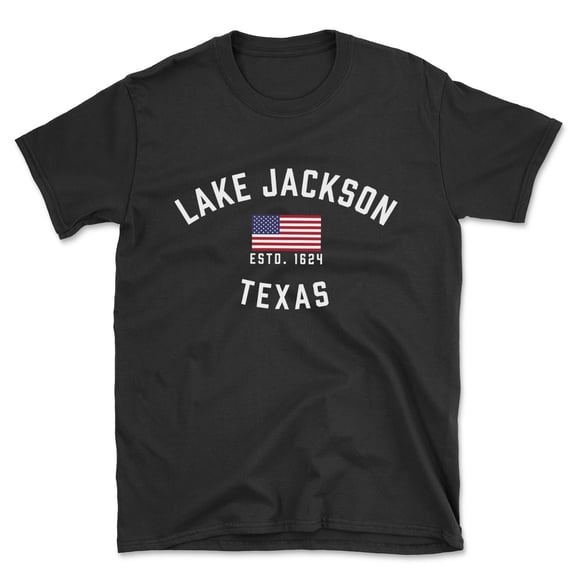 Lake Jackson Texas Patriot Men's Cotton T-Shirt
