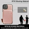 RFID Blocking Wallet Case for iPhone 14 Plus, Adjustable Crossbody