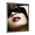 thumbnail image 2 of Designart 'Portrait Of Modern Girl With Mask' Modern Framed Art Print, 2 of 4