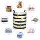 thumbnail image 4 of Balery Lemon Cesta de ropa redonda con asas, impermeable, independiente, para ropa, juguetes, dormitorio y familia-Small, 4 of 6