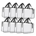 thumbnail image 4 of Bolsas de aseo transparentes con asa superior, transparentes y portátiles para mujeres y hombres, bolsa de maquillaje 8 piezas, 4 of 8