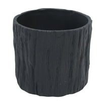 Faux Tree Bark Flower Pot Plastic Planter Pot Indoor Outdoor Plant Container For Succulents Herbs Cactus Available In 4 Colors