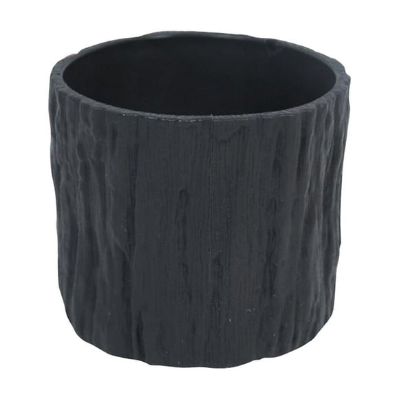 Plant Light for Indoor Plants Faux Tree Bark Flower Pot Plastic Planter Pot Indoor Outdoor Plant Container for Succulents Herbs Cactus Available In 4 Colors Planters Outdoor Plants