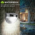 thumbnail image 2 of Lámparas de pared para exteriores con luz solar LED Shaofei impermeable negra cálida, 2 of 5